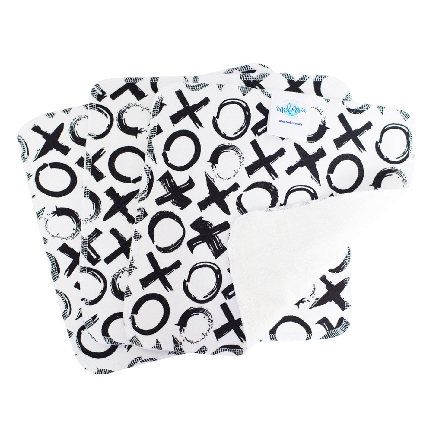 Love you More print - painted XO in black on a white background 