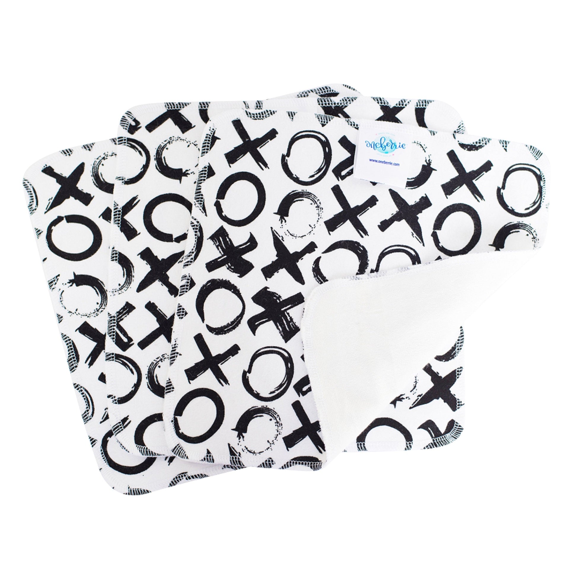 Love you More print - painted XO in black on a white background 