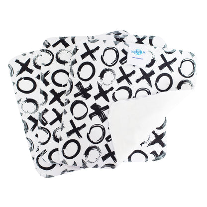 Love you More print - painted XO in black on a white background 